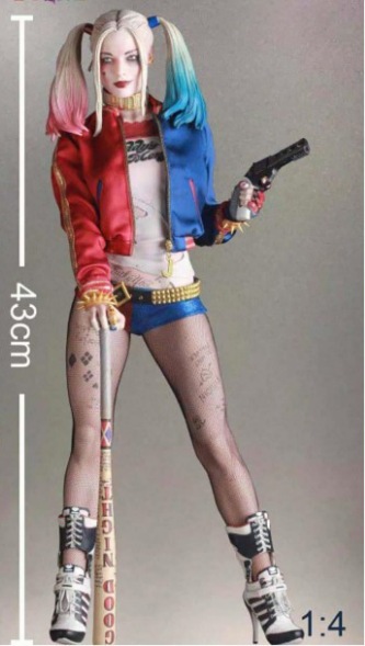 アニメーション図xタスクフォース1/4 Clown Girl Harley Quinnモデル図