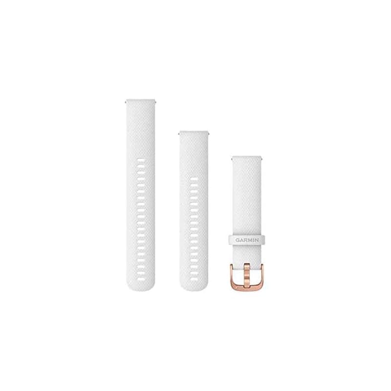 【3日以内発送】GARMIN Quick Release バンド 20mm White Silicone/Rose Gold 010-12924-50【GARMIN純正品】