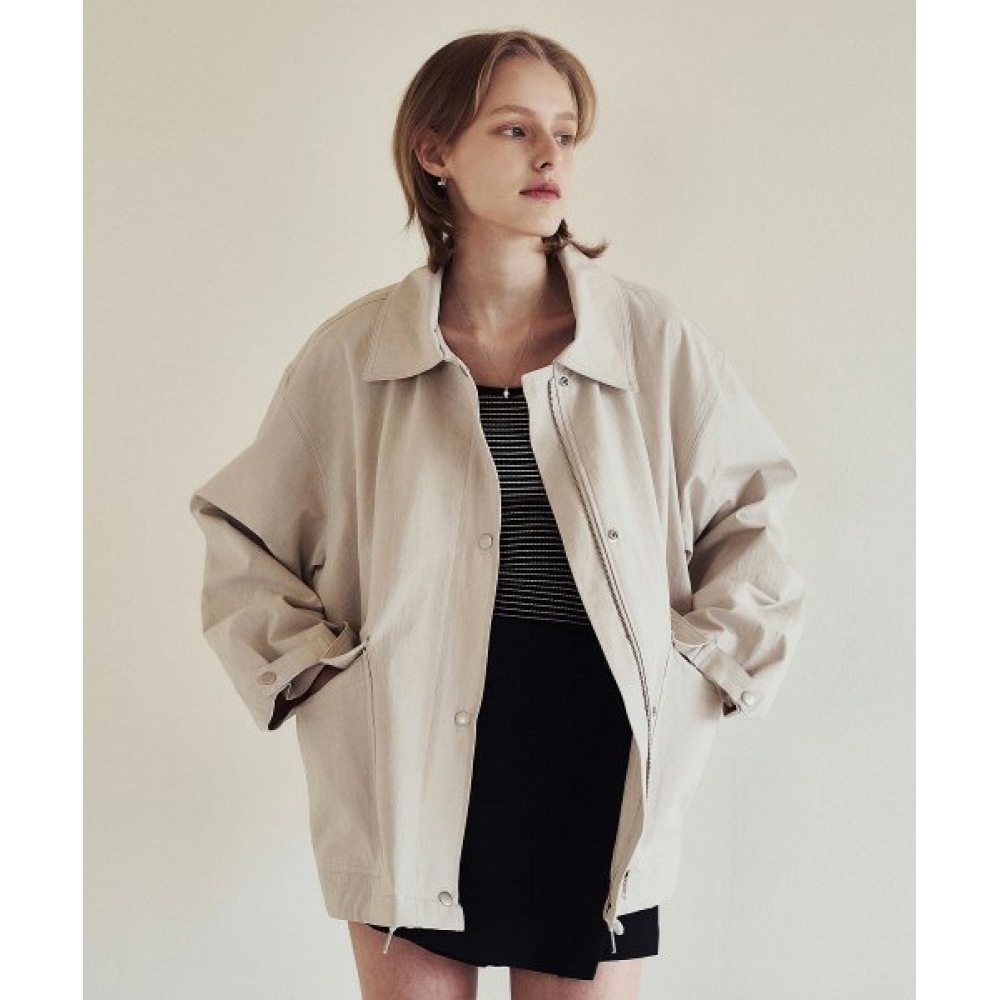 LOEIL ビッグポケットコットンジャンパー-クリーム 26,205円