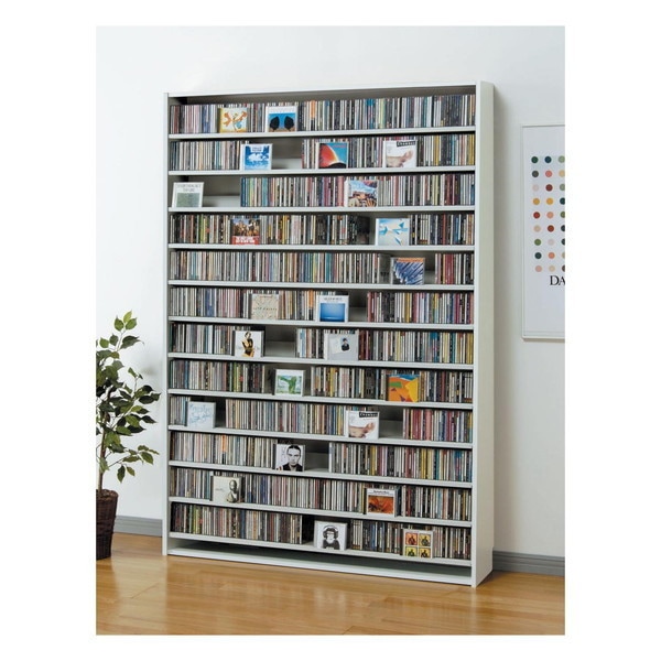 CDストッカー ホワイト ハイタイプ CS1668W メーカー直送