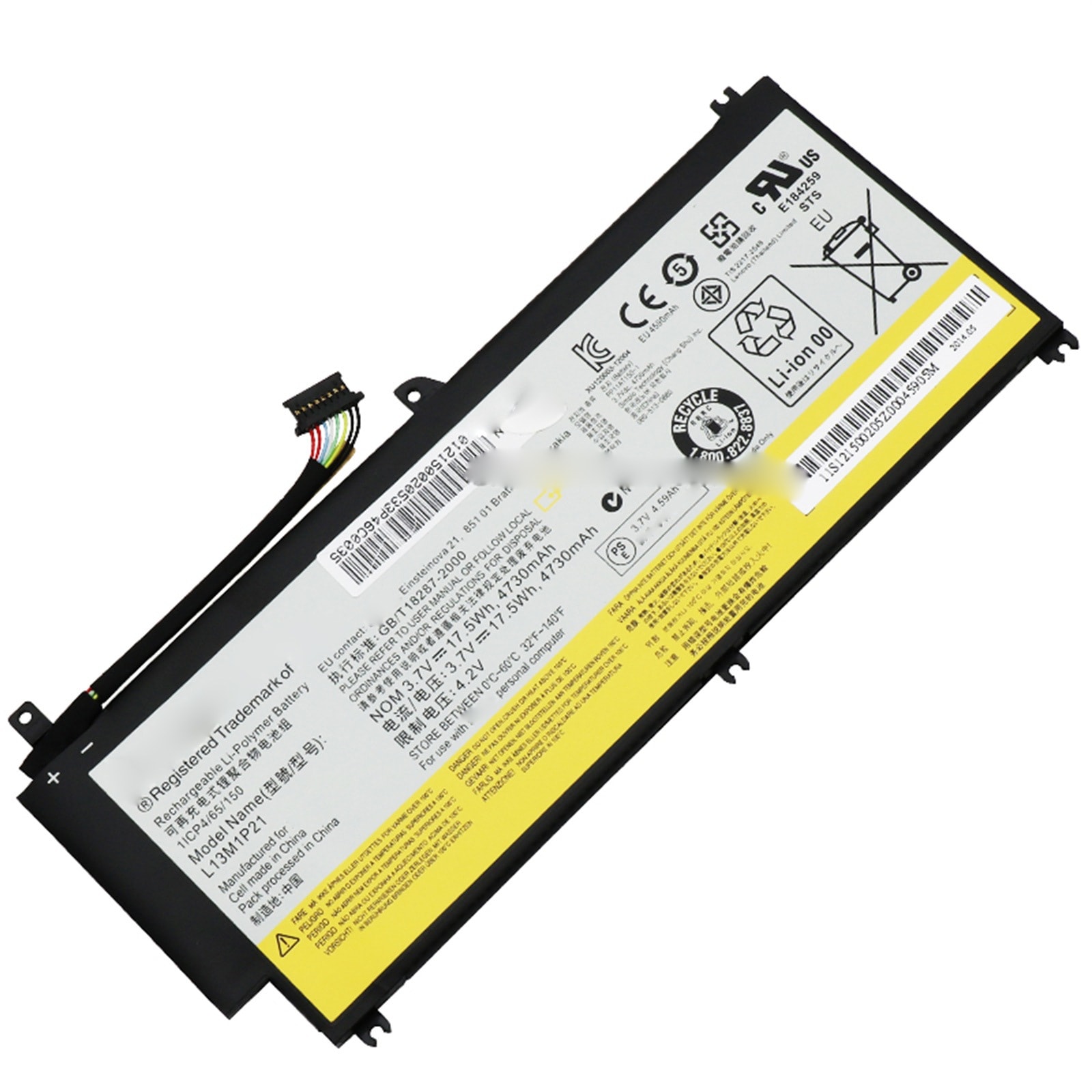 L13M1P21バッテリー L13M1P21電池 Miix 2 8 Inch Tablet PC L13L1P21 L13M1P21 17.5Wh/4730mAh電池・Lenovoノートパソコン互換