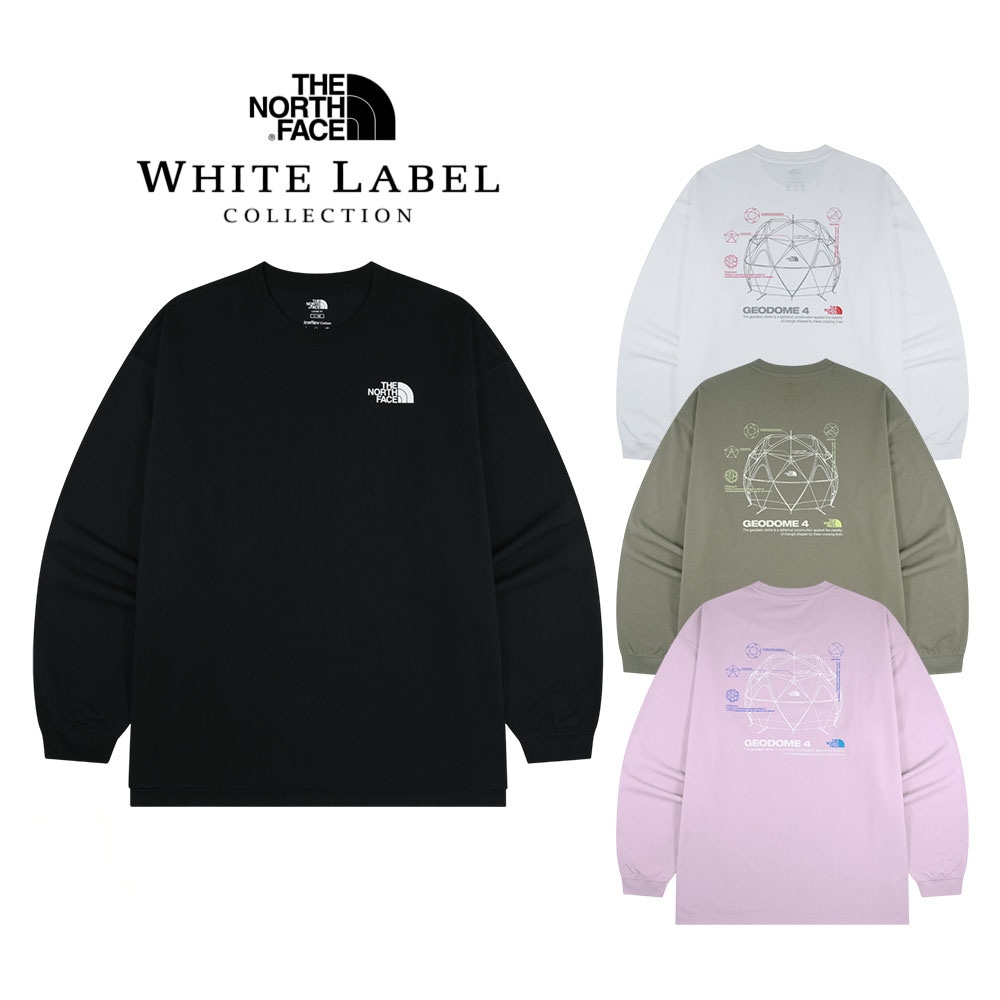 GEODOME L/S R/TEE WHITE LABEL 長袖 スウェット Tシャツ カットソー カジュアル デーリー シンプル レディースメンズ 男女兼用 春 秋 NT7TS01J