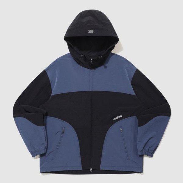 ウィンドブレーカー TQT UQ123CJK12-BLK ウェイファインダー配色フード付きウィンドブレーカージャケット / BLACK