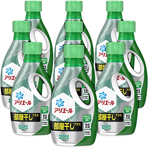 [ケース品] アリエール ジェル 洗濯洗剤 部屋干しプラス 本体 690g x9本