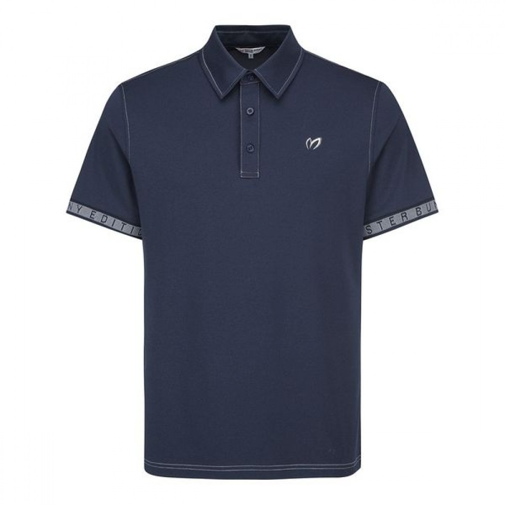 [マスターバニー] メンズロゴカフソフトカラーTシャツ