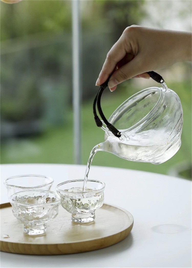 早い者勝ち 冷泡専用ガラスティーポット 花茶・緑茶用 耐熱ガラス製家庭用