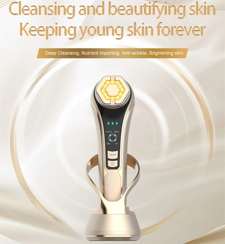 RF無線周波数計無線周波数美容器家庭用美顔器EMS多機能美顔器エキス導入器光子若肌美容器emsマイクロ微電流リフトケア顔マッサージ器男女兼用プレゼントベストギフト深度清潔美肌　毛穴ケア 小顔矯正　イオ