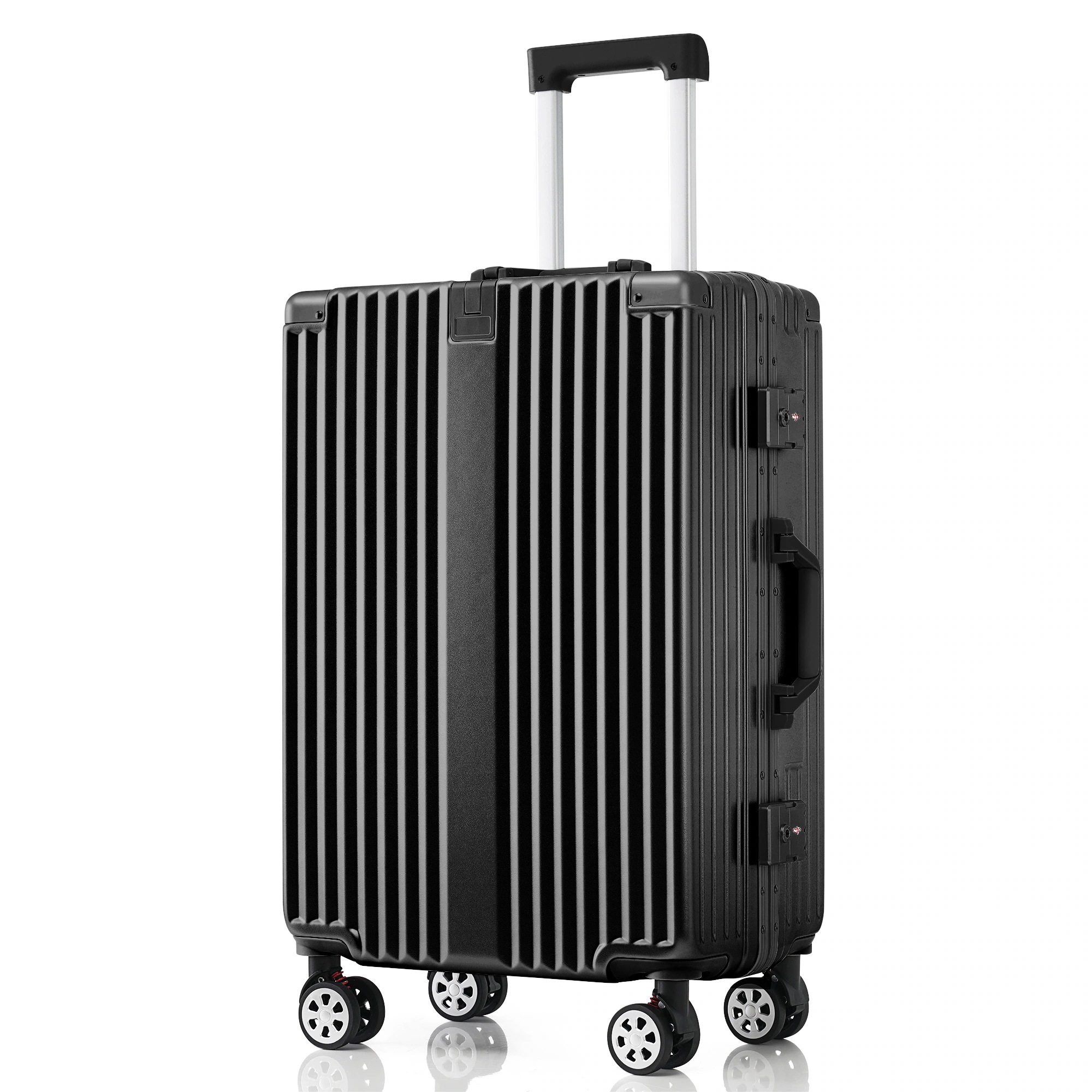 [国内発送]2103スーツケース Sサイズ フレームタイプ 機内持ち込み キャリーケース キャリーバッグ アルミ USBポート付き カップホルダー フック式底足 ストッパー付き 軽量 おしゃれ 静音