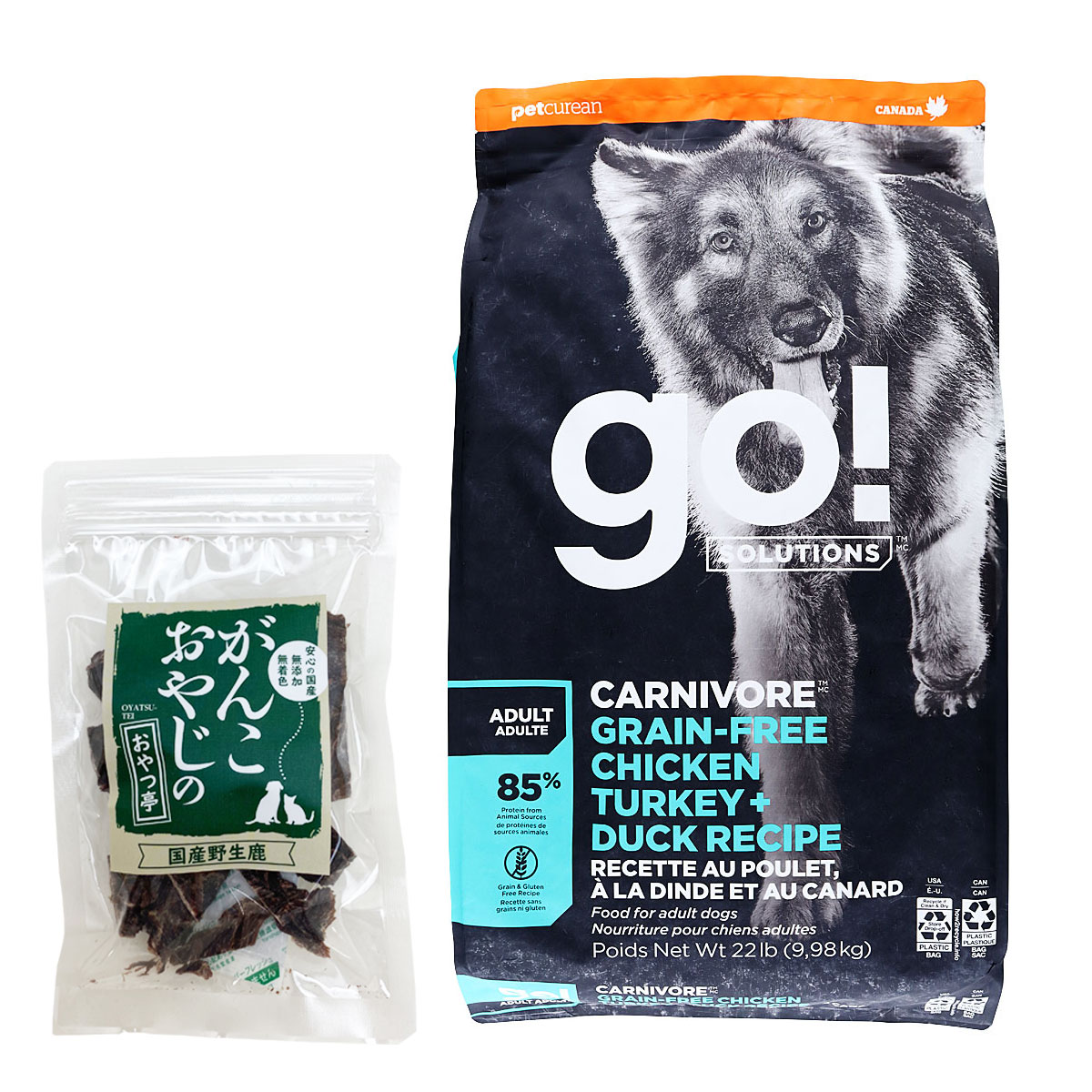 GO! ゴー ソリューションズ カーニボア アダルト チキンターキー＋ダック 9.98kg【国産鹿肉ジャーキー20g付き】ドッグフード