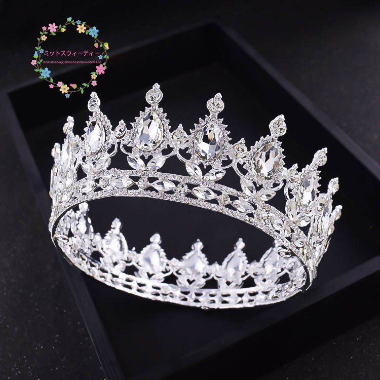 ウエディング ティアラ 安い 発表会 ヘアアクセサリー 結婚式 ウェディング クラウン 髪飾り 二次