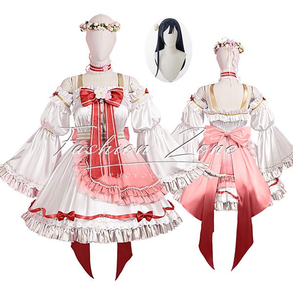 ラブライブ虹ヶ咲学園スクールアイドル同好会 風 優木せつ菜 コスプレ衣装 ウィッグ cosplay ハロウィン 演出服 変装