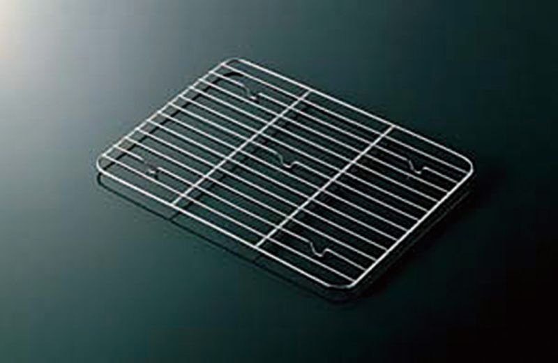 （まとめ買い）18-8角バット用アミ 4枚取 [x3]