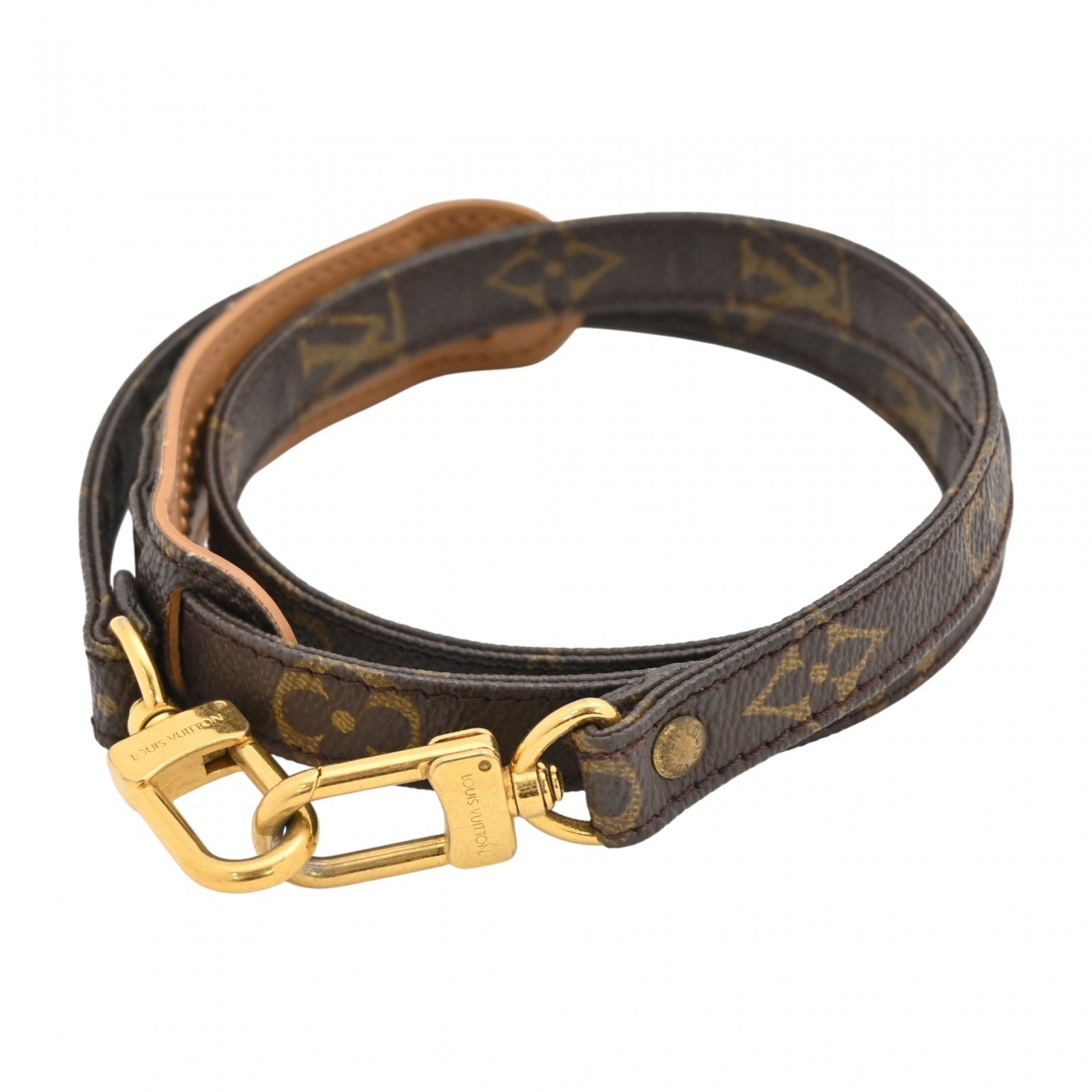 ルイヴィトン モノグラム ショルダーストラップ ゴールド金具 Bランク lv8121fa