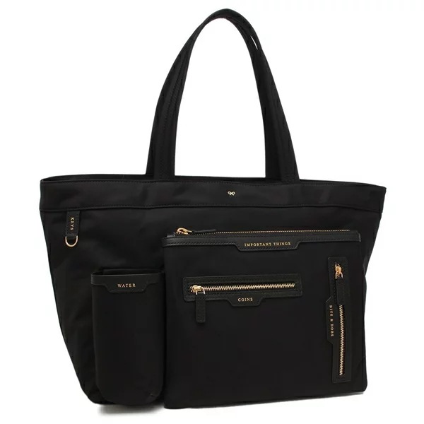 トートバッグ マルチポケット ブラック レディース ANYA HINDMARCH 5050925193467