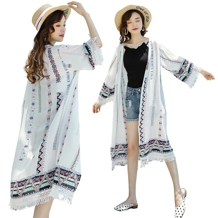 エスニック 日焼け止め服 ラッシュガード レディース UVカット 羽織り 体型カバー アウター 紫外線対策 水着体型カバー カーディガン ガウン リゾート 64,884円