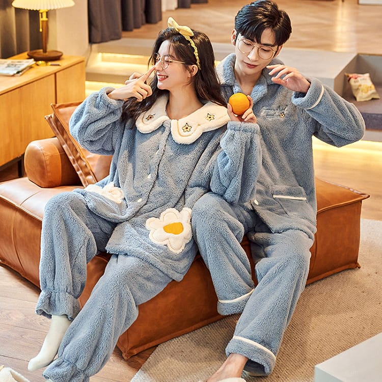 ペアパジャマ 冬 結婚祝い プレゼント カップル ペア ルームウェア 厚手 2着セット 部屋着 レディース メンズ ペアルック カップル パジャマ 長袖 防寒 7,543円