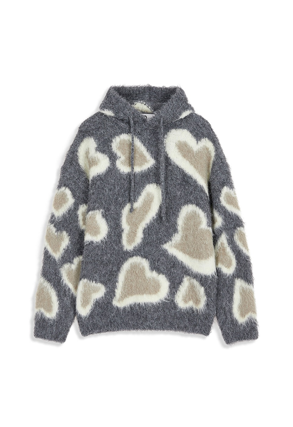 【OPEN Yy】25FW LEOPARD IN LOVE HOODIE : GRAY