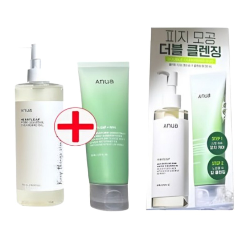 皮脂毛穴 ダブルクレンジングセット I クオセチノール クレンジングフォーム + フォアコントロールクレンジングオイル I 企画クレンジングセット 350ml