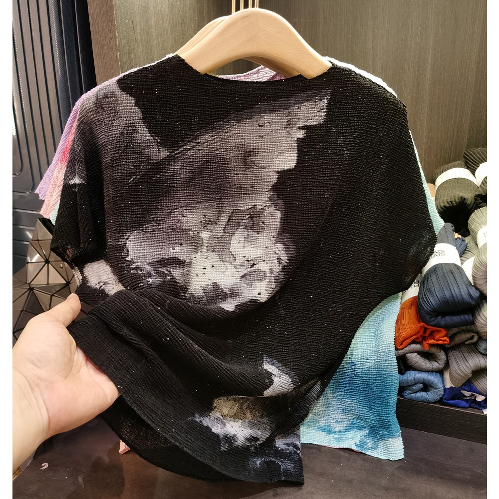 重工のスパンコールプリントのしわの上着は通勤しています