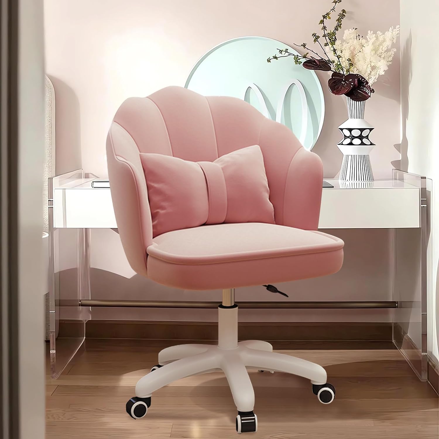 EdoErgo オフィスチェア デスクチェア 椅子 疲れない 360回転 昇降機能付き 高反発クッション 勉強 仕事 在宅勤務 腰クッション付き 人気 おしゃれ（2色）