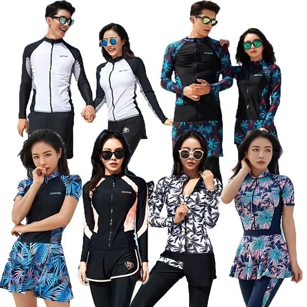 【10点セット】ペアルック 水着レディース長袖 ラッシュガードスポーツ水着フィットネス韓国ファッション1577