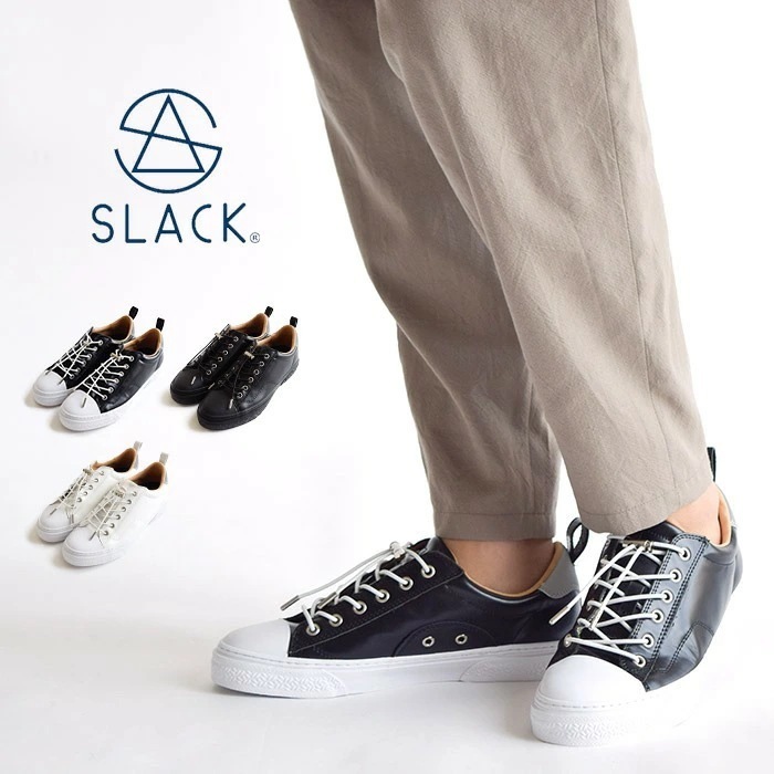 スラック スニーカー SLACKFOOTWEAR スラックフットウェア CLUDEGL クルード GL メンズ レディース スニーカー 靴 ローカット 平紐付属 SL1705