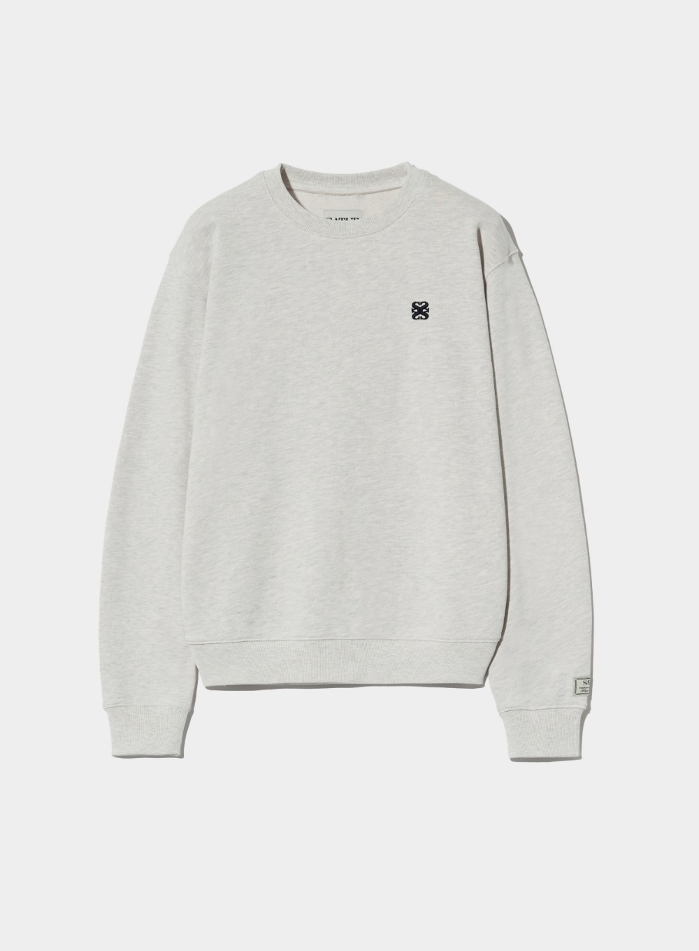 【SATUR】 (W) CLASSIC LOGO BASIC SWEATSHIRT : MELANGE IVORY 11,932円