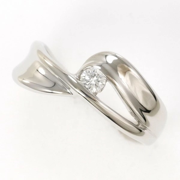 PT900 プラチナ リング 指輪 12号 ダイヤ 0.10 総重量約4.8g ジュエリー 中古