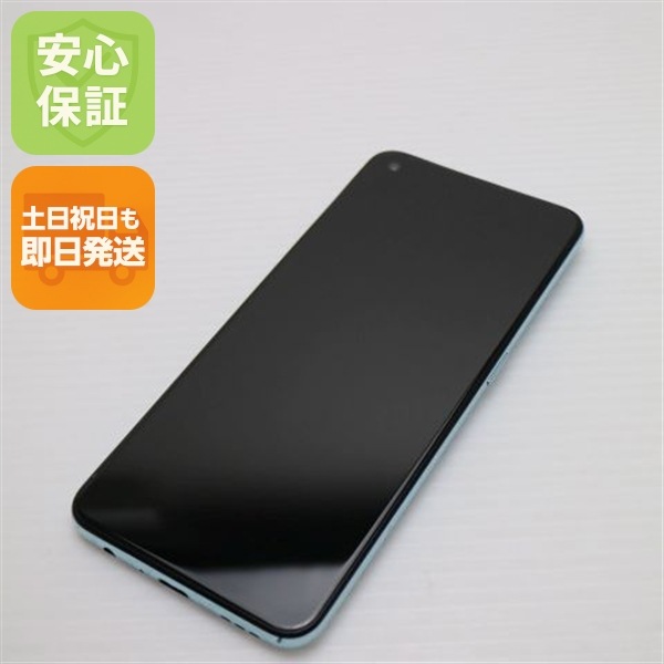 美品 Y!mobile OPPO Reno5 AeSIM アイスブルー スマホ 白ロム 中古 土日祝発送OK 120