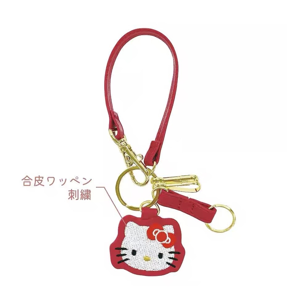 10個セット キティ精巧刺繍可愛いアニメキーホルダー双子星チャーム