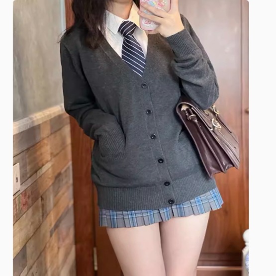 レディース トップス カーディガン 前開き 長袖 Vネック 襟なし スリム 細身 ポケット かわいい シンプル カジュアル おしゃれ こなれ感 ラフ ガーリー ルーズ クール 主役級 存在感 とろみ感