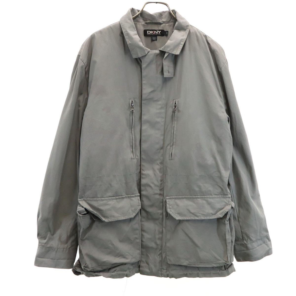DKNY DONNA KARAN NEW YORK ダナキャランニューヨーク ジャケット S グレー メンズ 古着