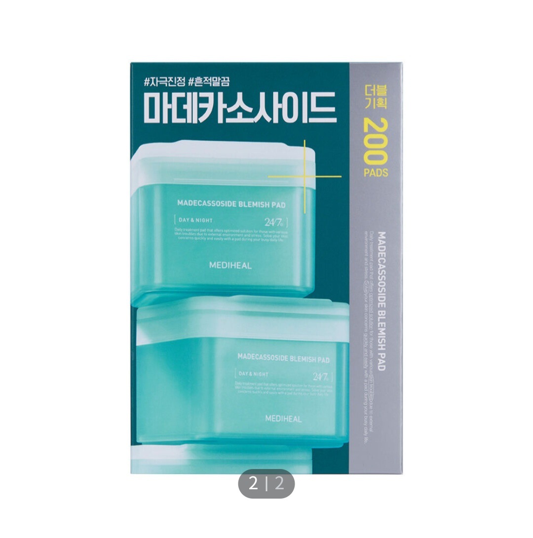 [オリーブヤングランキング商品] マデカソサイド 跡パッド 100枚 (+100枚 ダブル贈呈企画)