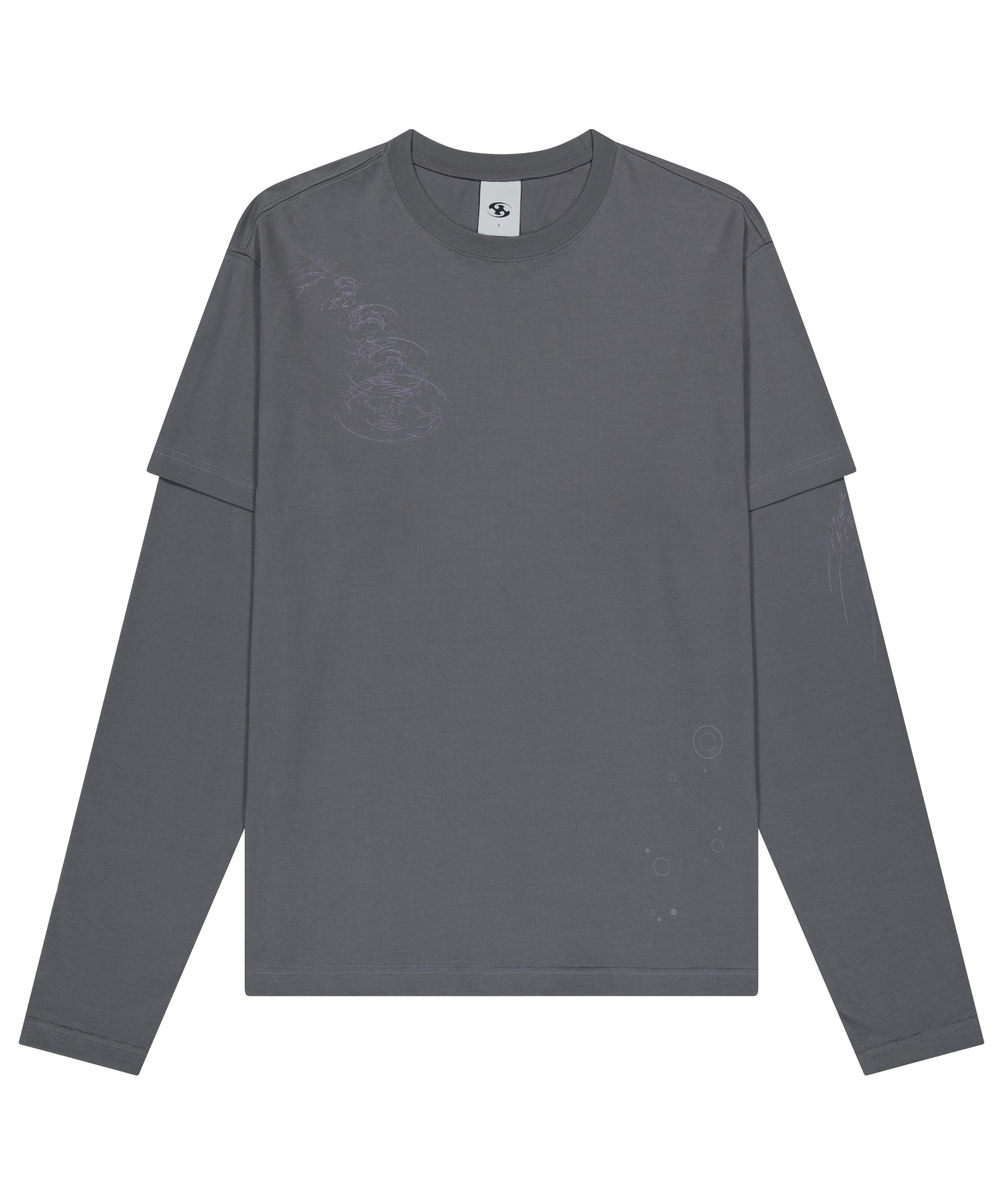 【SANSANGEAR】 ANATOME LONG SLEEVES : CHARCOAL