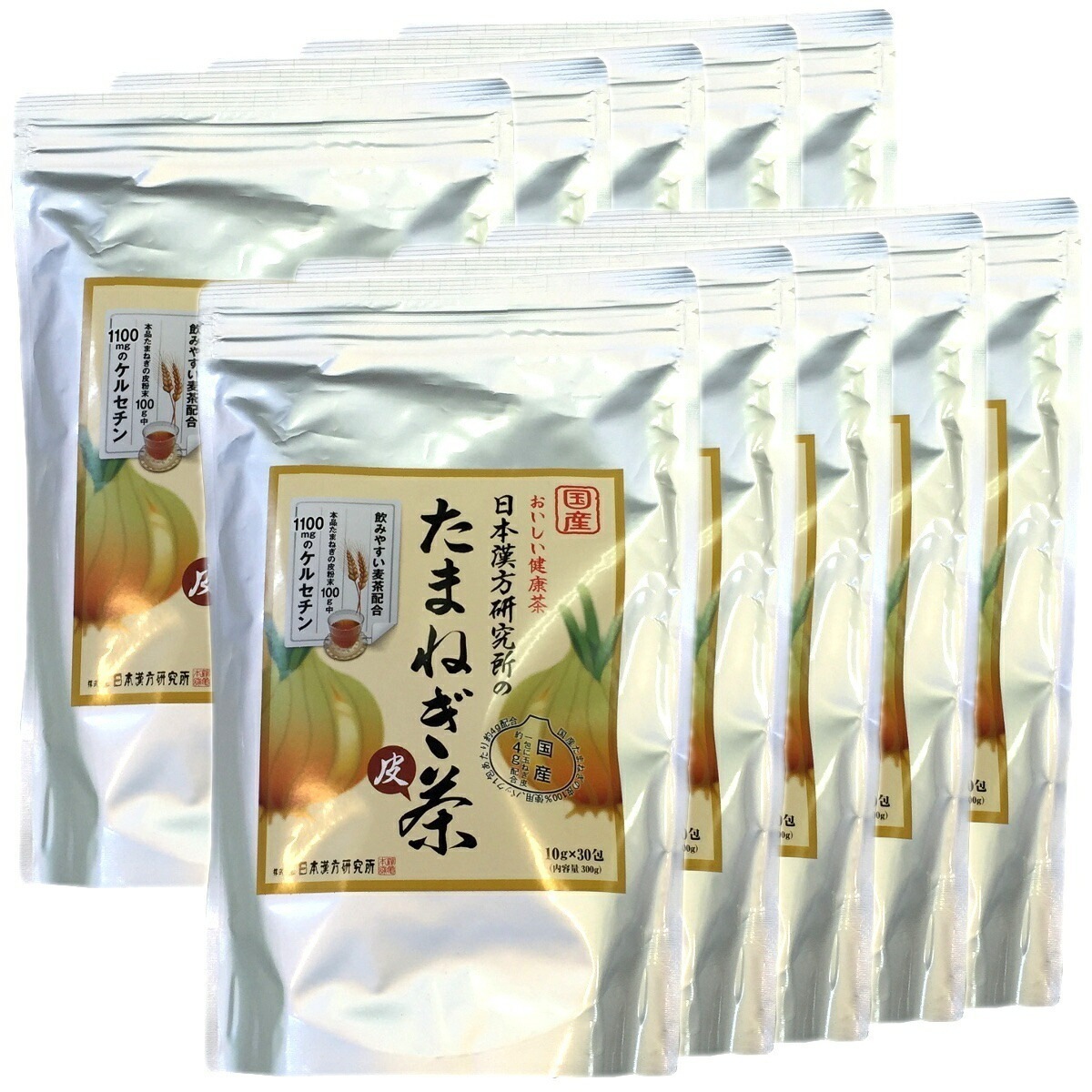 たまねぎ茶 麦茶入り 10g30パック10袋セット 国産 たまねぎ茶 食物繊維 健康茶 玉葱 オニオン たまねぎの皮 粉末100% オニオンスープ ケルセチン お年賀 御年賀 プチギフト お茶 2