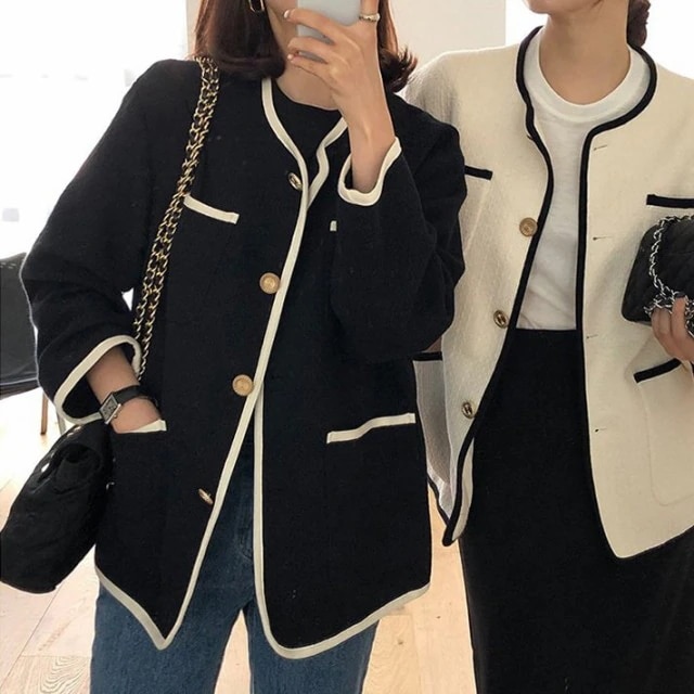 ノーカラージャケット レディース 秋新作 ジャケットショート丈 カーディガン ブレザー 40代