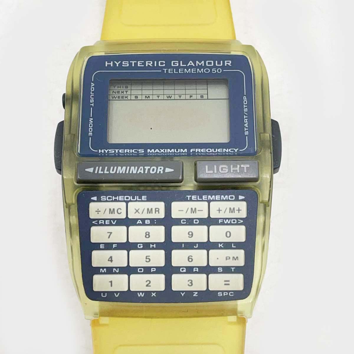 【中古】[電池切れ(ジャンク)] カシオ × ヒステリックグラマー データバンク 腕時計 DBC-63 CASIO × HYSTERIC GLAMOUR