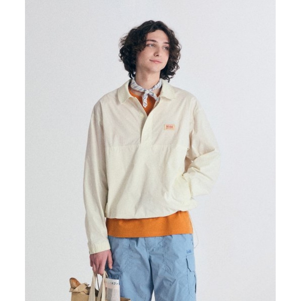 KODAK (コダック) カラーアイセミオーバーフィットカラーアノラックジャケットアイボリー