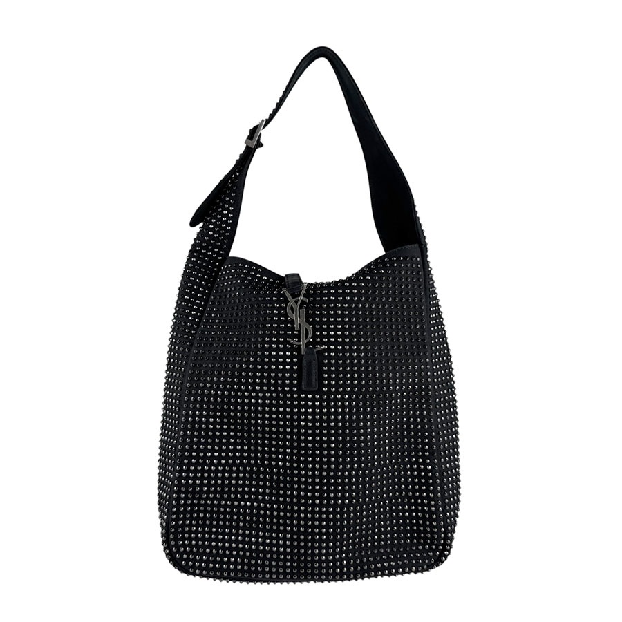 サンローラン SAINT LAURENT ハンドバッグ Le 5 A 7 キャンバス/メタル ブラック シルバー レディース 716140 z6702