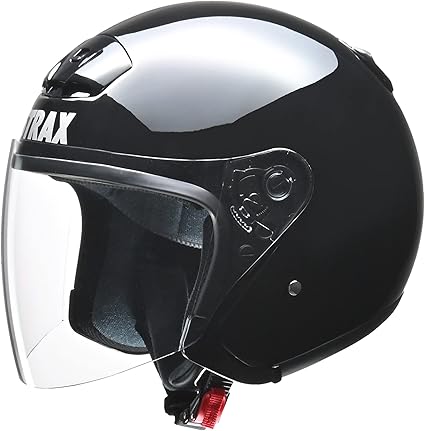 バイクヘルメット ジェット STRAX SJ-4 ブラック BIG 63~64cm未満