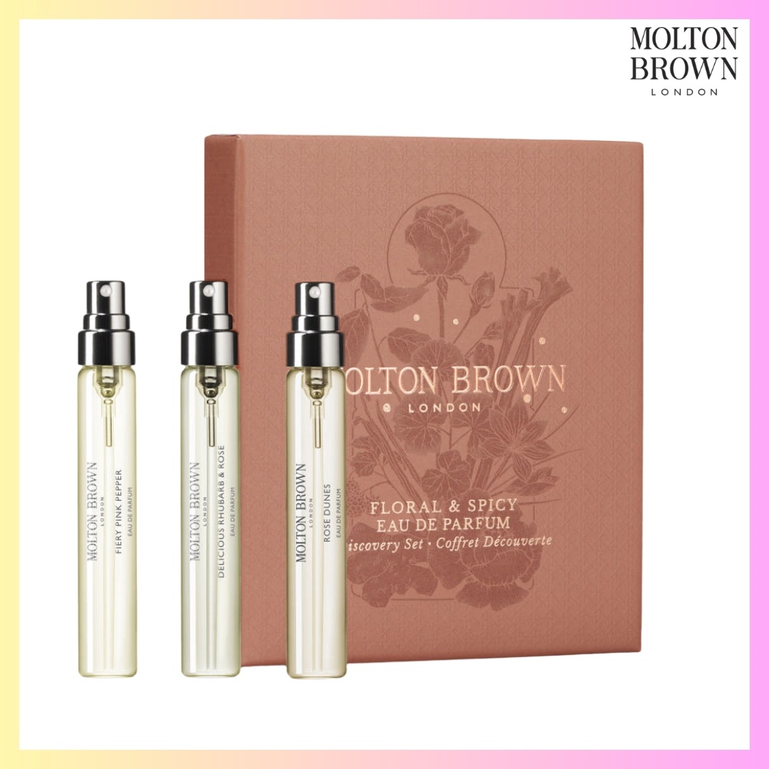 [MOLTON BROWN] FLORAL & SPICY EAU DE PARFUM 7.5ml X 3 + FREE OMAKE 香水 サンプル セットミニサイズ セットディスカバリーセット香水