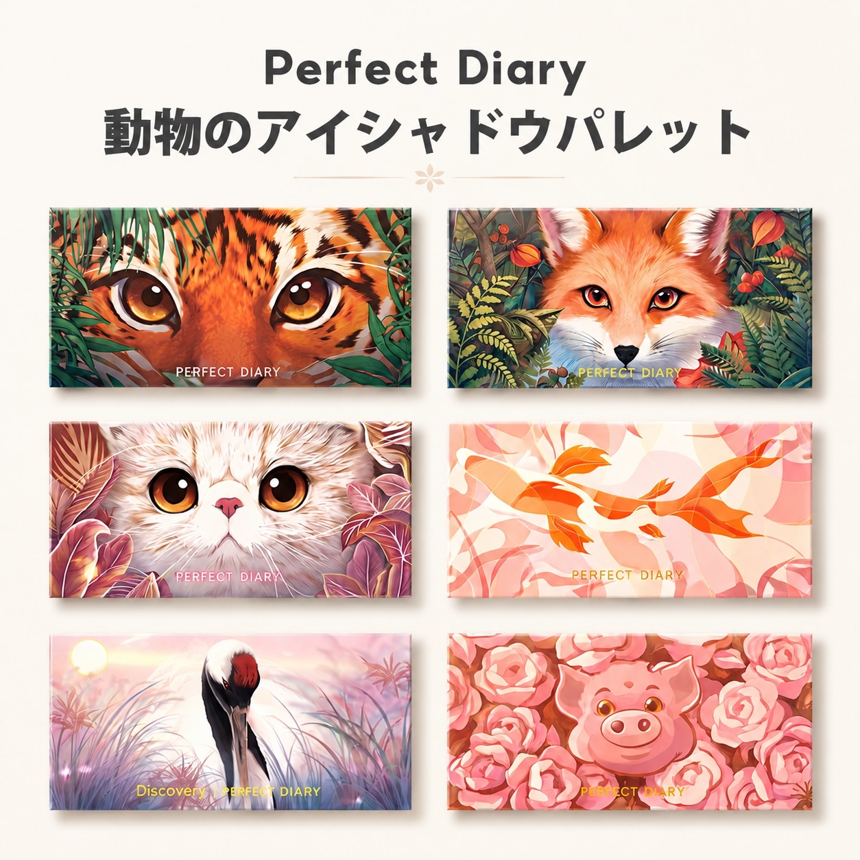 アイシャドウパレット まとめ売り 大量セット Qoo10] PERFECT DIARY アイシャドウ 動物アイシャドウパレット