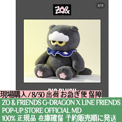 ZO&FRIENDS BIGぬいぐるみ PLUSH G-DRAGON Zo&Friends Zoa BIG Plush Doll BigBang GD Korea 100