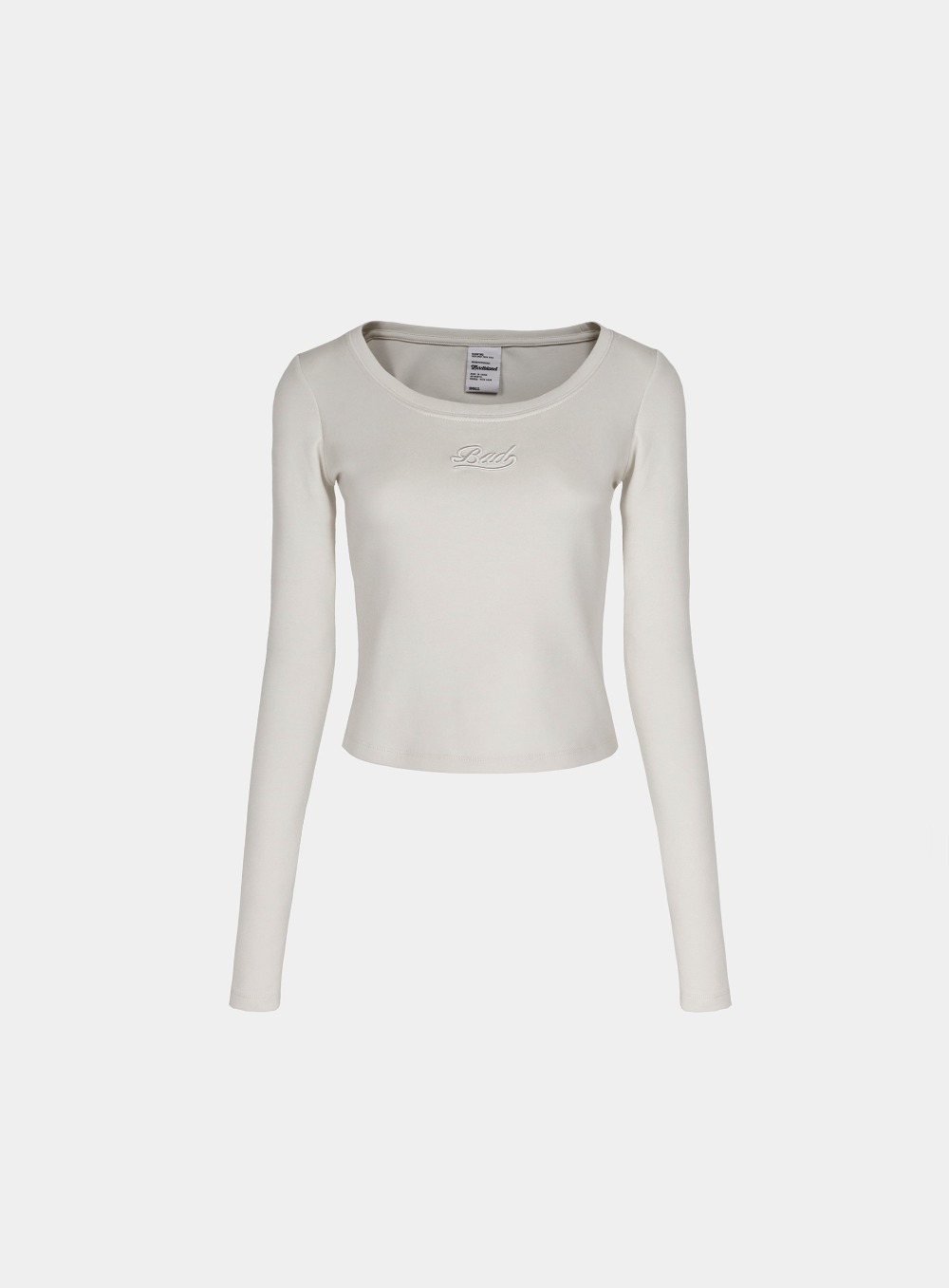 【BADBLOOD】 BEYOND SOFT SCOOP NECK LONG SLEEVE : CREAM