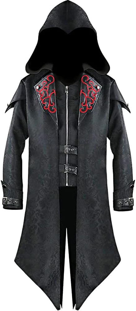 [Sky]スチームパンク風ジャケット ゴスロリ ゴシック 騎士風ロングコート メンズ パーテイ イベント ゴシック V系 ビジュアル系 礼服 ステージ衣装