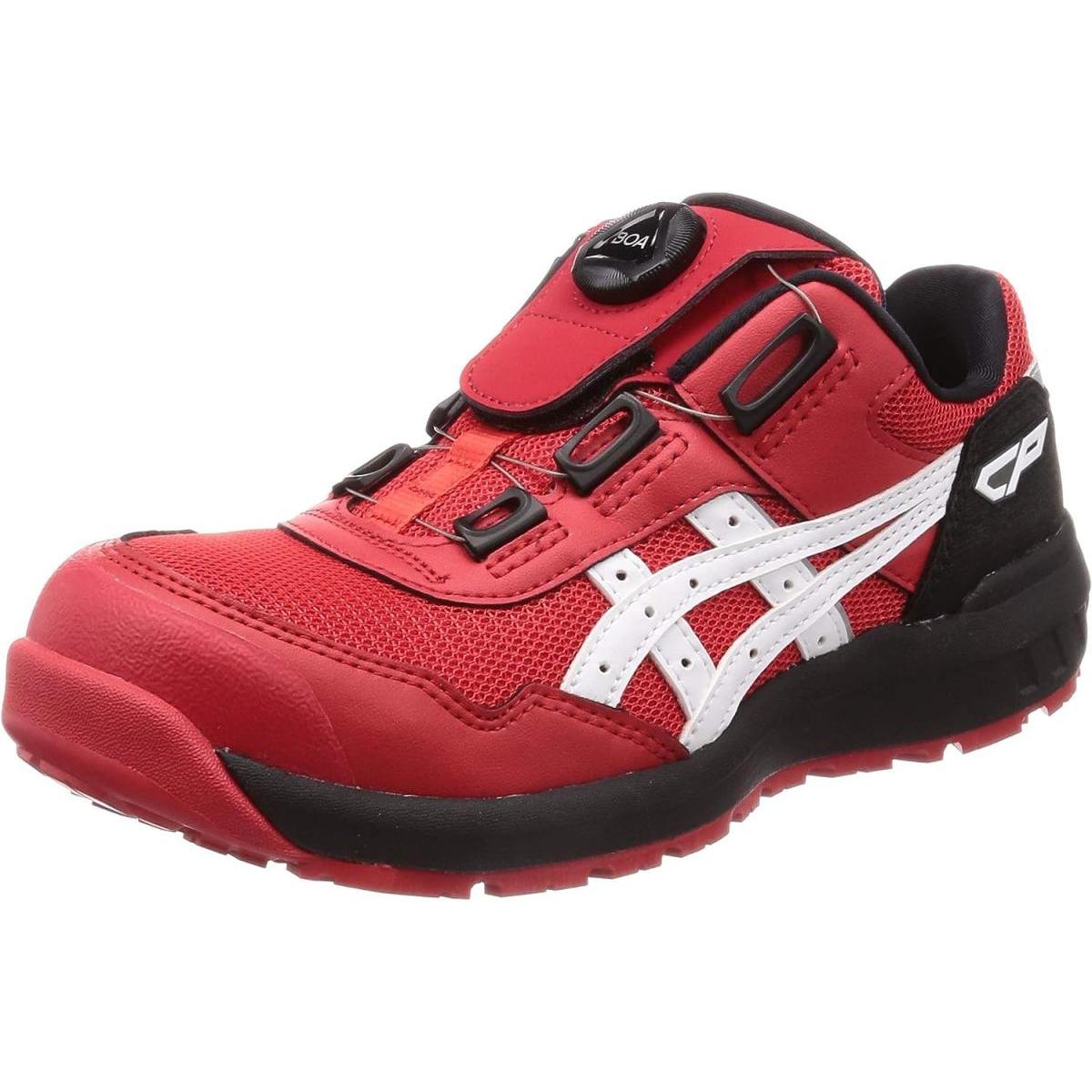 【在庫有・即納】アシックス asics 安全靴/作業靴 26.5cm ウィンジョブ WINJOB CP209 クラシックレッド×ホワイト JSAA規格A種 BOAタイプ ローカット
