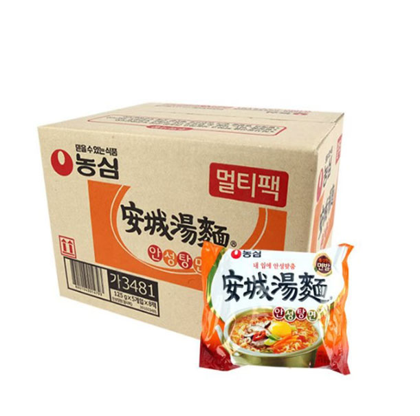 【農心】安城湯麺(アンソンタンメン)125g（1BOX40入)韓国食品/韓国食材/韓国料理/韓国お土産/韓国ラーメン
