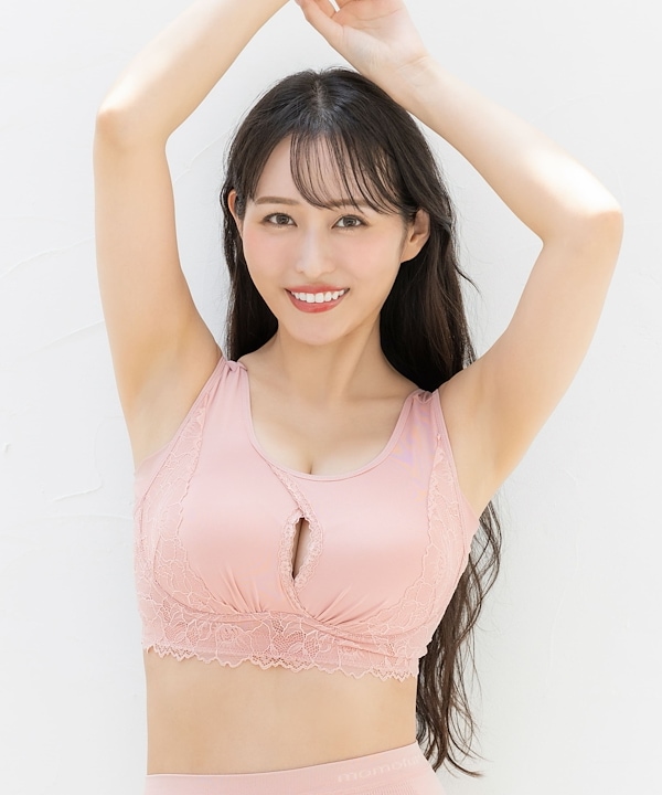 Qoo10 momoful 色っぽナイトブラ 2枚セット 無地 ナイ