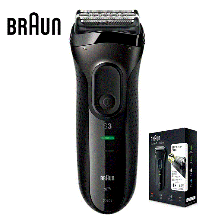 ブラウン メンズ電気シェーバー シリーズ3 3020s-B 3枚刃 水洗い可