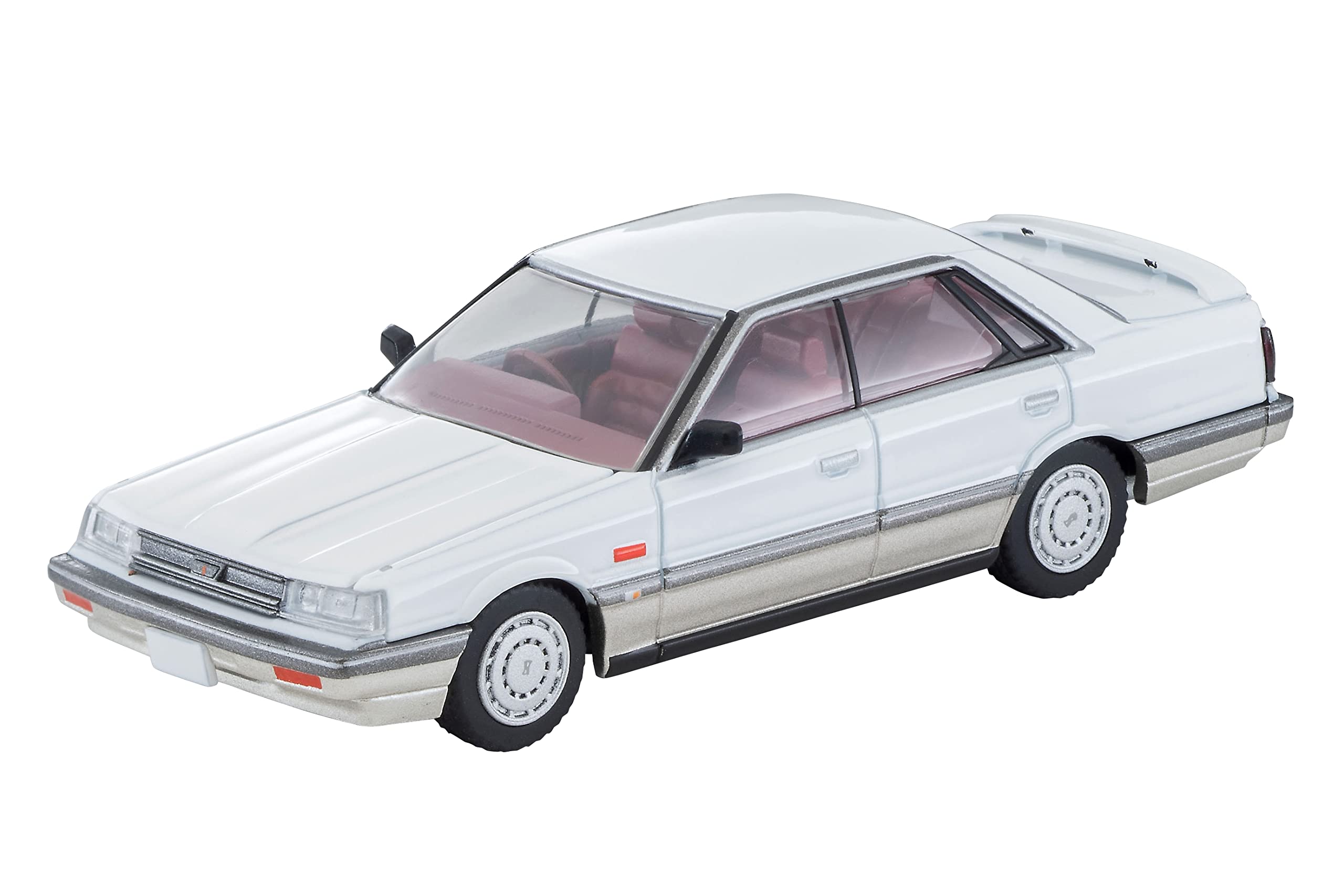 リミテッドヴィンテージ ネオ 1/64 LV-N282a 日産スカイライン 4ドアHT GTパサージュ ツインカム24V 白/ベージュ 86年式 完成品